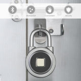 Smart Fingerprint Waterproof Anti-Theft Padlock Door Lock