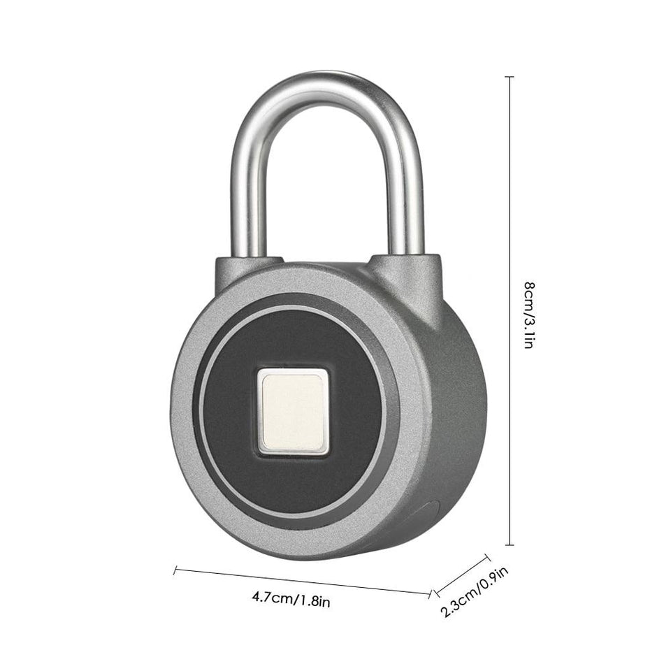 Smart Fingerprint Waterproof Anti-Theft Padlock Door Lock