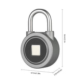 Smart Fingerprint Waterproof Anti-Theft Padlock Door Lock