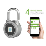 Smart Fingerprint Waterproof Anti-Theft Padlock Door Lock