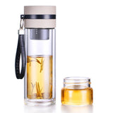 Glass Water Bottle With Tea Infuser